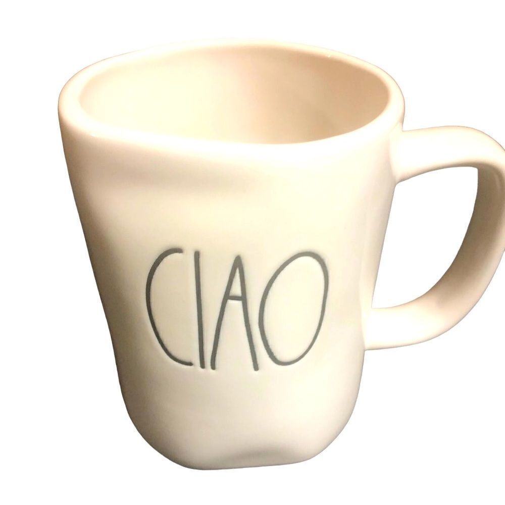 Rae Dunn Artisan Collection By Magenta CIAO Mug. Large. White